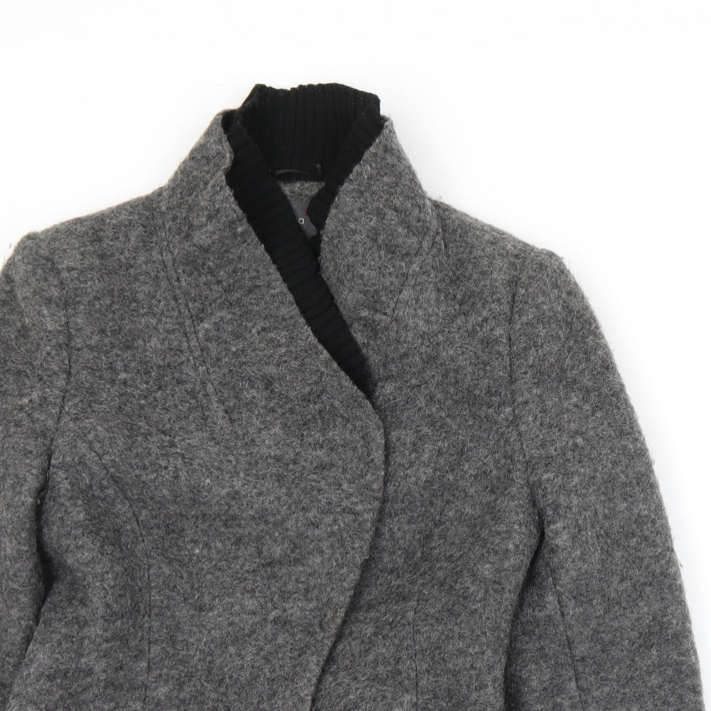 Marks & Spencer Womens Grey   Jacket  Size 8  Snap