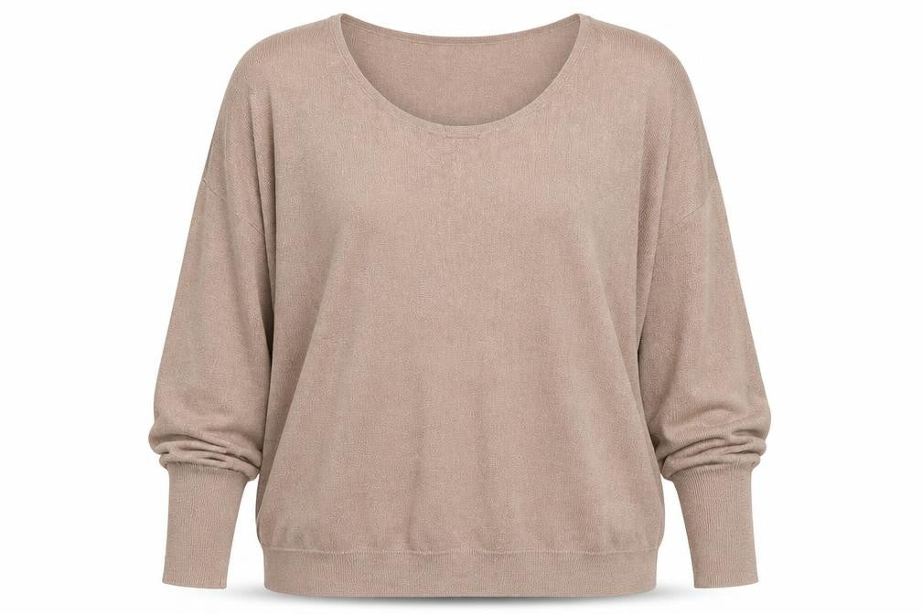 Topshop Womens Pink Round Neck  Cotton Pullover Jumper Size 10