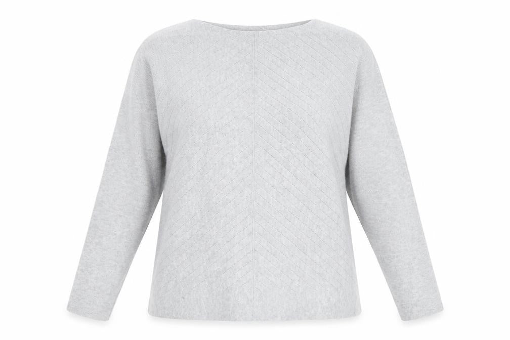 Dunnes Stores Womens Grey Boat Neck  Polyester Pullover Jumper Size M