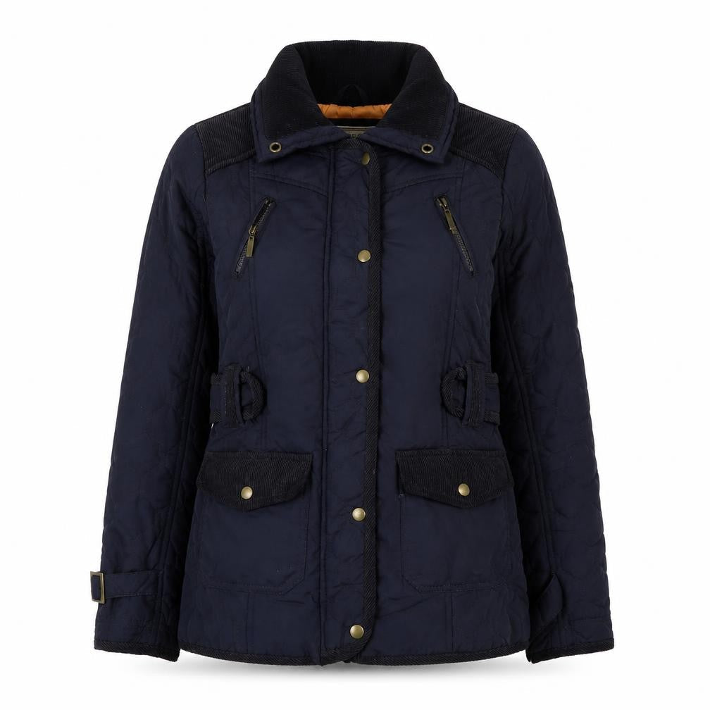 Brave Soul Womens Blue   Quilted Coat Size 8