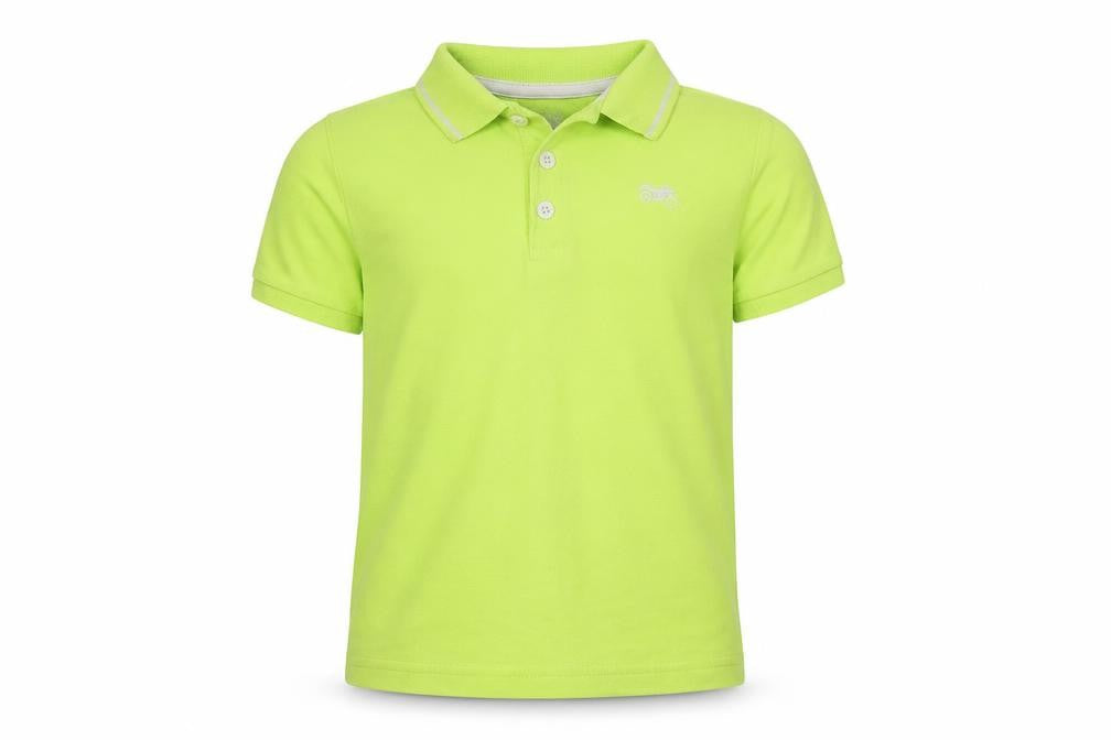 F&F Boys Green  Cotton Basic Polo Size 2-3 Years Collared