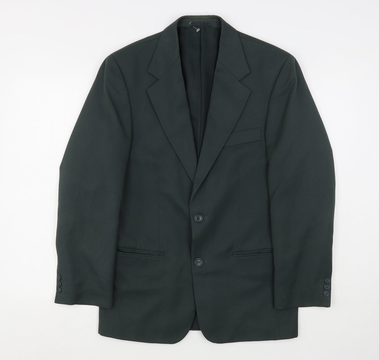 Modern Classic Mens Green  Polyester Jacket Suit Jacket Size 36