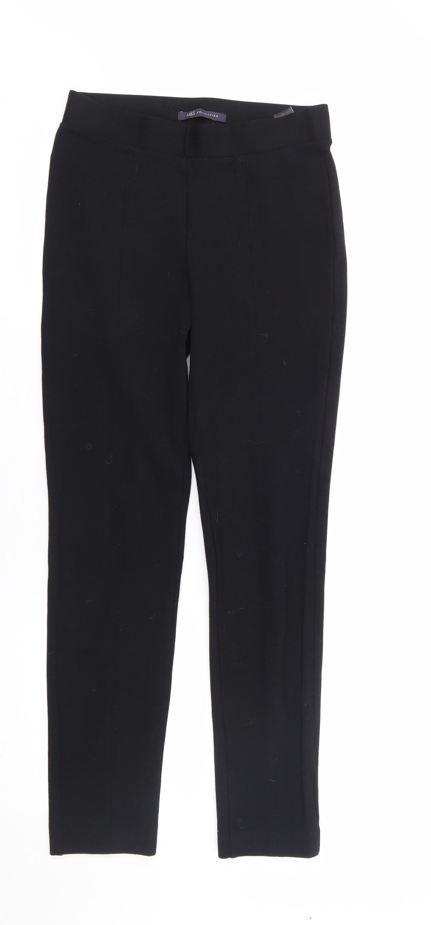 Marks and Spencer Womens Black  Viscose Capri Leggings Size 8 L26 in