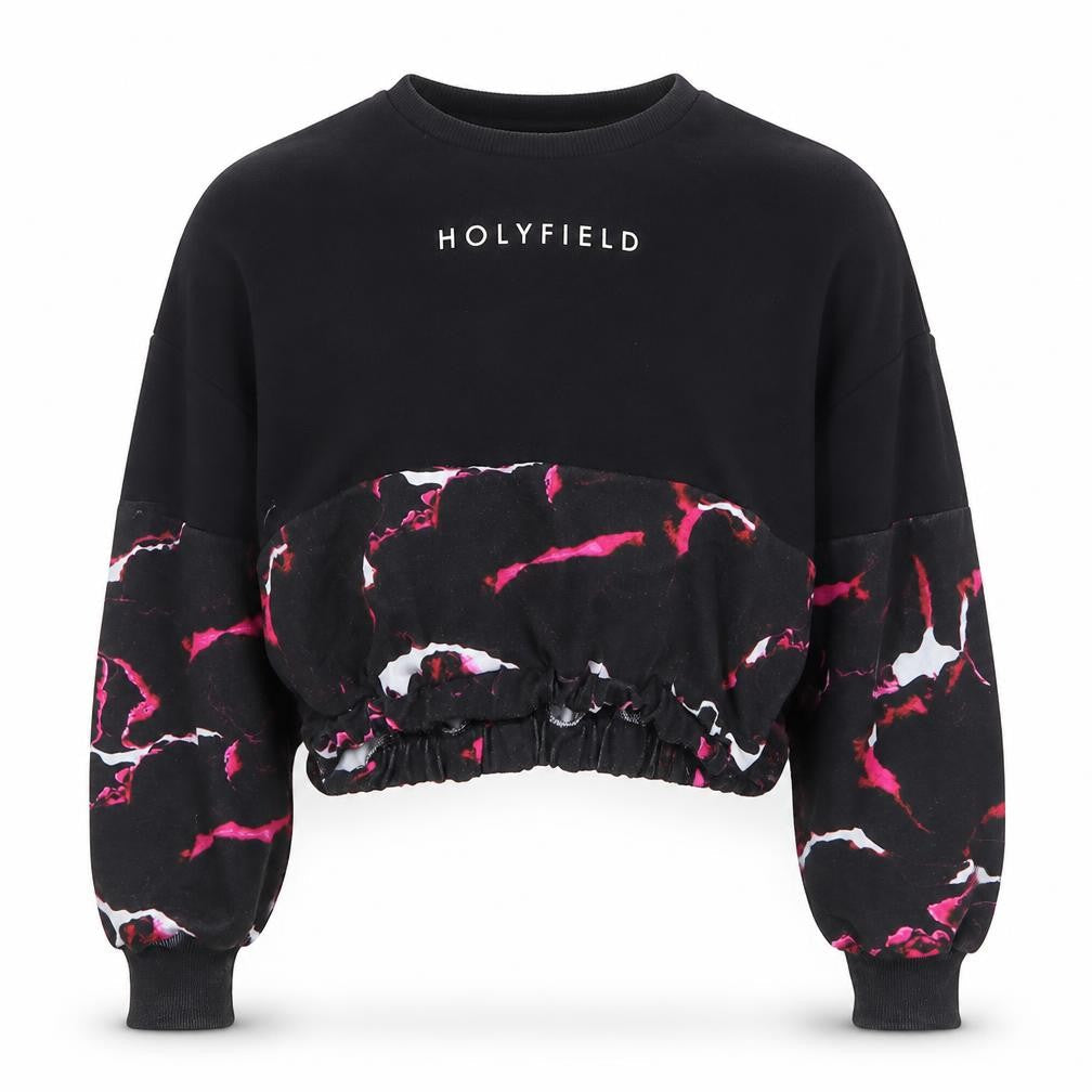 Hollyfield Girls Black  Polyester Pullover Sweatshirt Size S  Pullover - 8-10 years