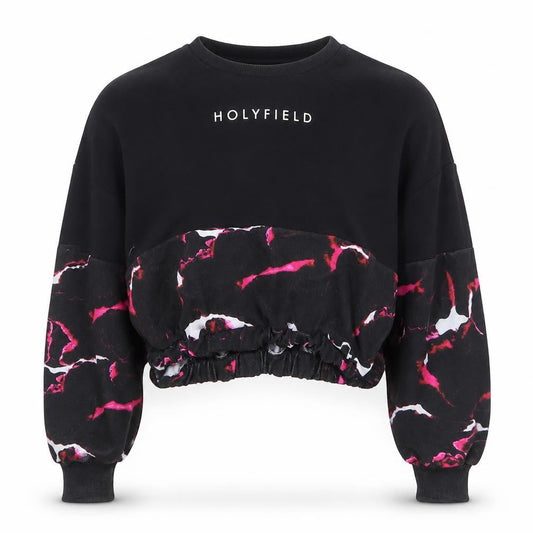 Hollyfield Girls Black  Polyester Pullover Sweatshirt Size S  Pullover - 8-10 years