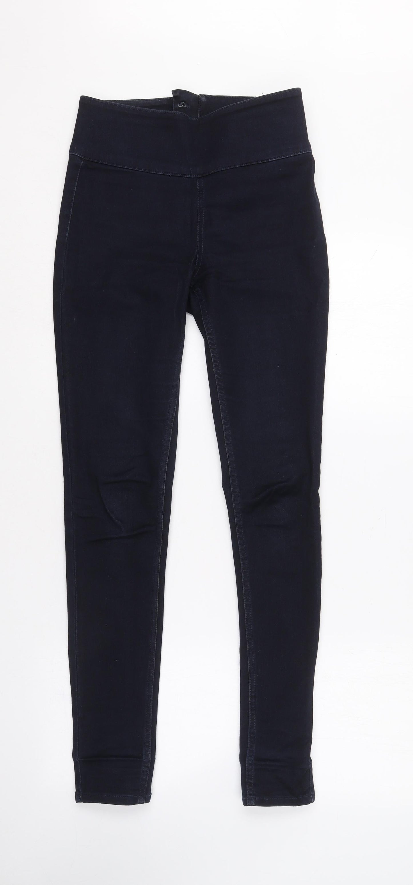 Pieces Womens Blue  Cotton Jegging Trousers Size S L27.5 in Regular