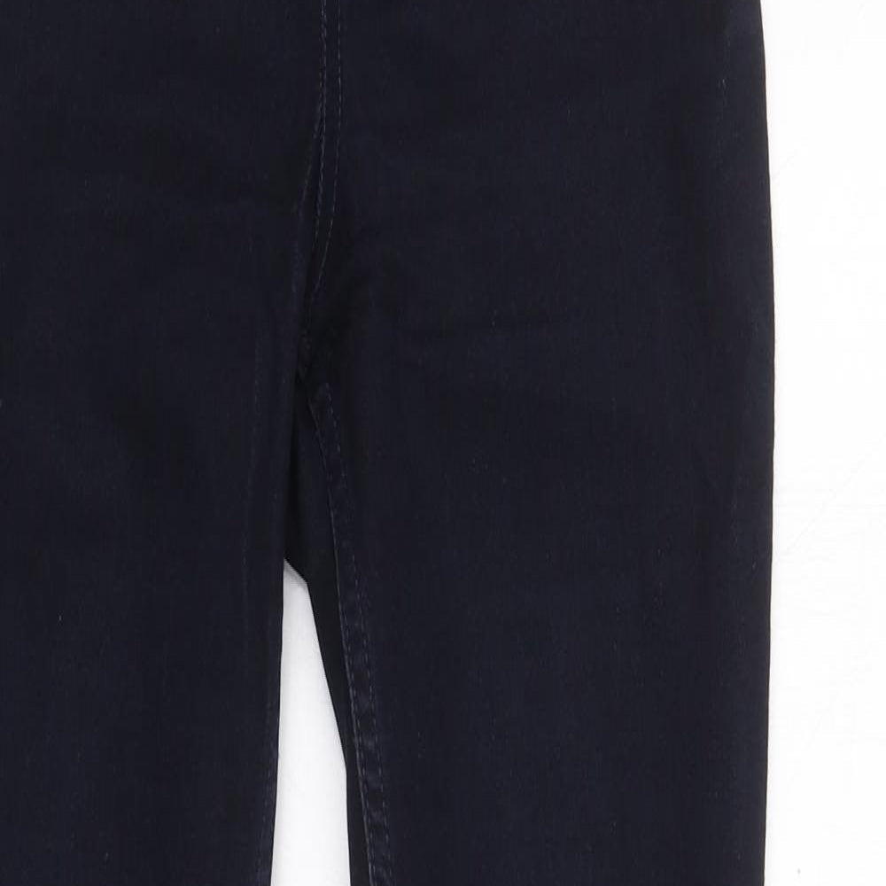 Pieces Womens Blue  Cotton Jegging Trousers Size S L27.5 in Regular