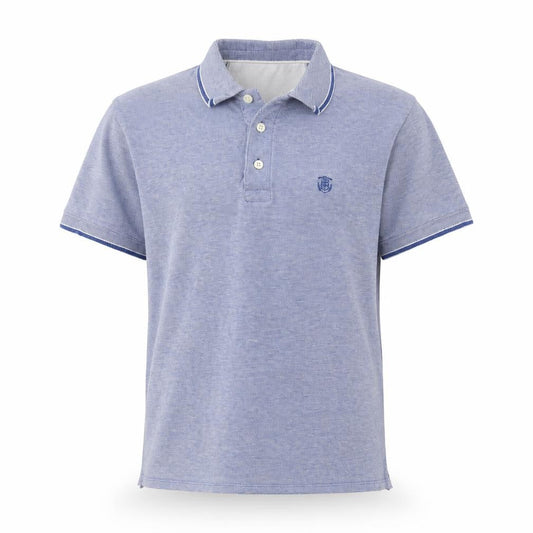 Selected Homme Womens Blue  Cotton Basic Polo Size M Collared