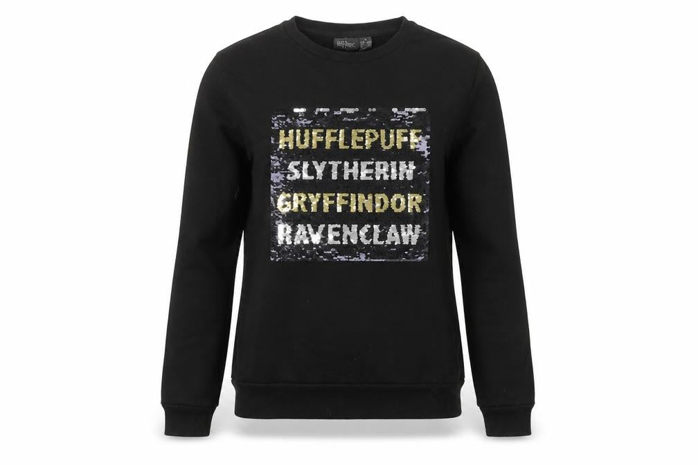 Primark Womens Black  Polyester Pullover Sweatshirt Size 6   - Harry Potter