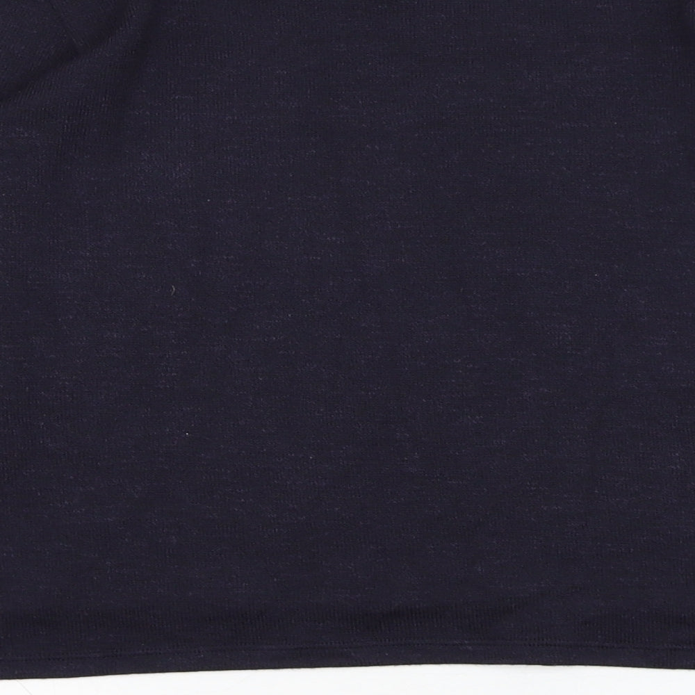 H&M Girls Blue Collared  Polyester Pullover Jumper Size 9-10 Years  Pullover