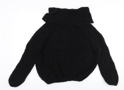 Preloved Katsumi Womens Black Roll Neck  Acrylic Pullover Jumper Size M - Front