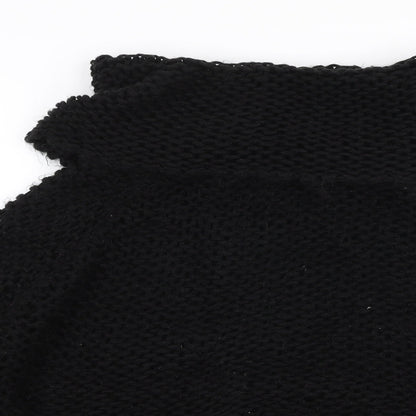Preloved Katsumi Womens Black Roll Neck  Acrylic Pullover Jumper Size M - Detail