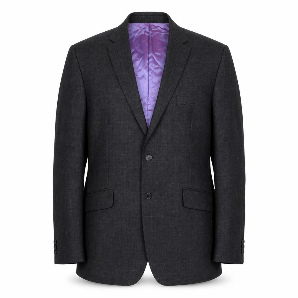 Burton Mens Grey  Viscose Jacket Suit Jacket Size 40
