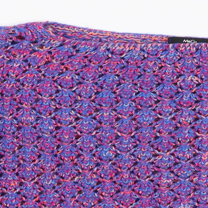 Preloved M&Co Womens Multicoloured Boat Neck  Acrylic Pullover Jumper Size S - Detail
