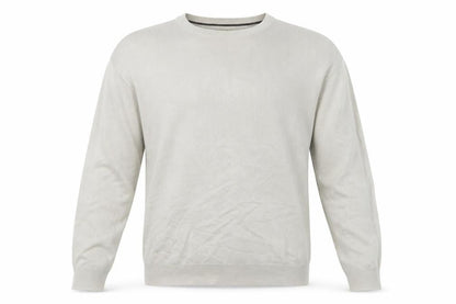 George Mens Grey Round Neck  Acrylic Pullover Jumper Size L