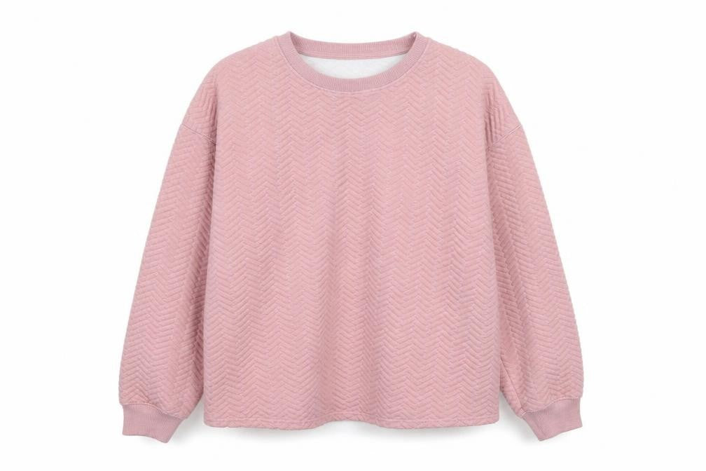 New Look Womens Pink Round Neck  Polyester Pullover Jumper Size L