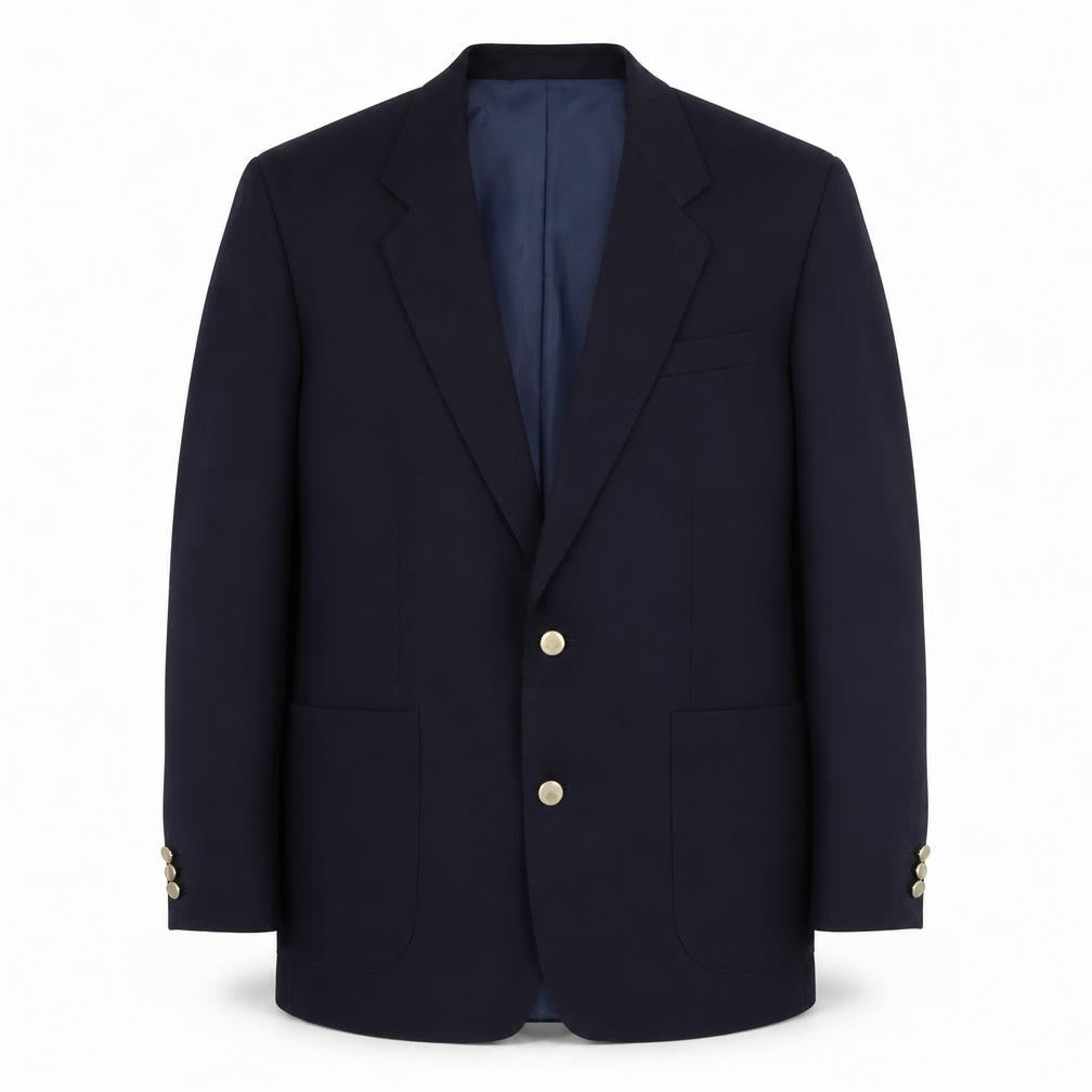 Michael Mayes Mens Blue  Wool Jacket Suit Jacket Size 40