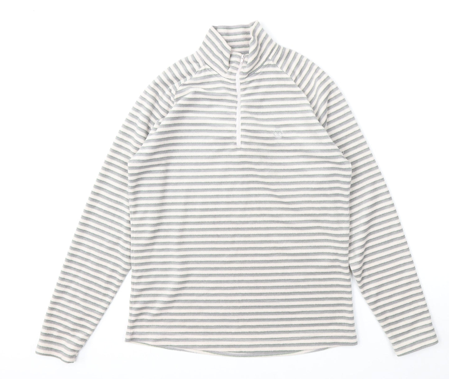 Hawkshead Womens Multicoloured Striped Polyester Pullover Sweatshirt Size 8