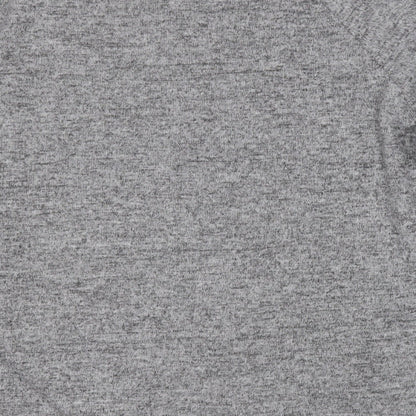 Savida Womens Grey Round Neck Geometric Polyester Pullover Jumper Size L