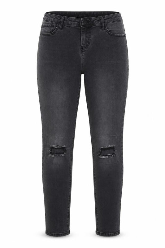 Denim & Co. Womens Grey  Cotton Skinny Jeans Size 8 L27 in Regular