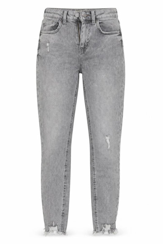 Denim & Co. Womens Grey  Cotton Skinny Jeans Size 8 L27 in Regular