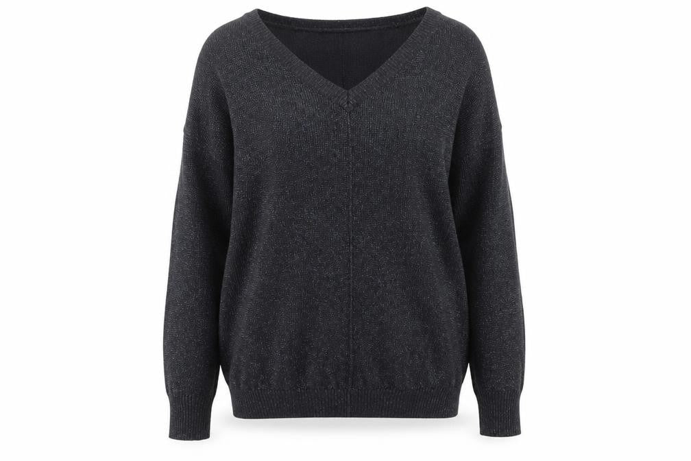 Wallis Womens Grey Round Neck  Viscose Pullover Jumper Size M