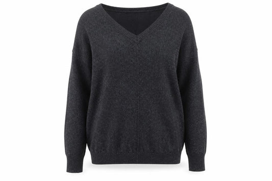 Wallis Womens Grey Round Neck  Viscose Pullover Jumper Size M