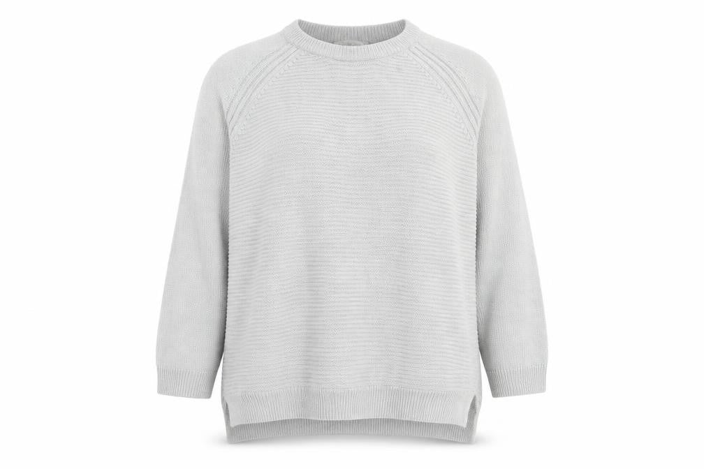 Blue Inc Womens Grey Crew Neck  Acrylic Pullover Jumper Size XL