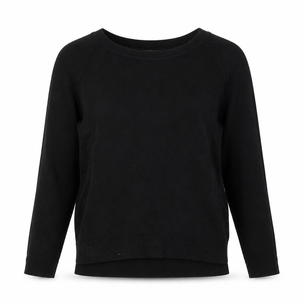 Primark Womens Black Scoop Neck  Acrylic Pullover Jumper Size L