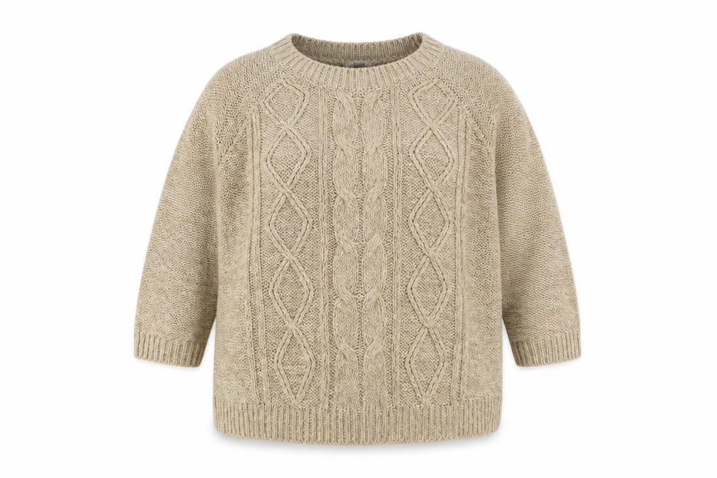 George Womens Beige Round Neck  Acrylic Pullover Jumper Size 20