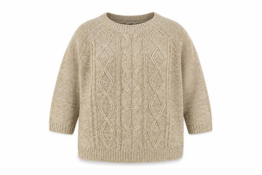 George Womens Beige Round Neck  Acrylic Pullover Jumper Size 20