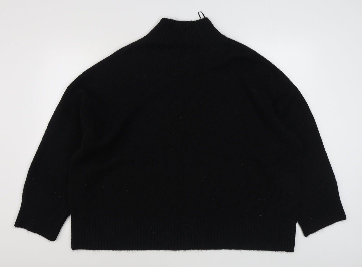 F&F Womens Black Round Neck  Polyester Pullover Jumper Size 22
