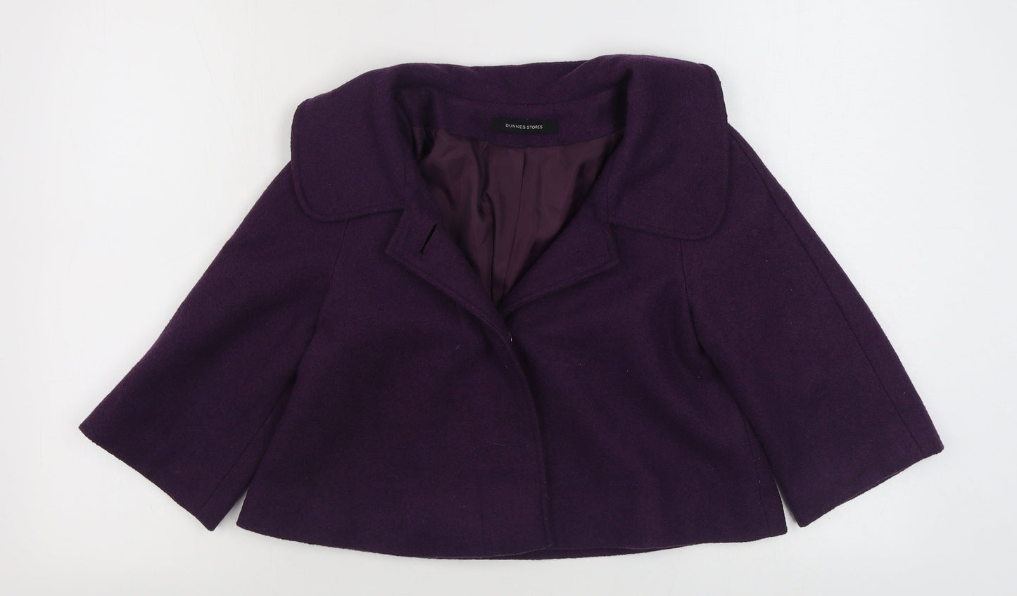 Dunnes Stores Womens Purple   Jacket  Size 8  Button