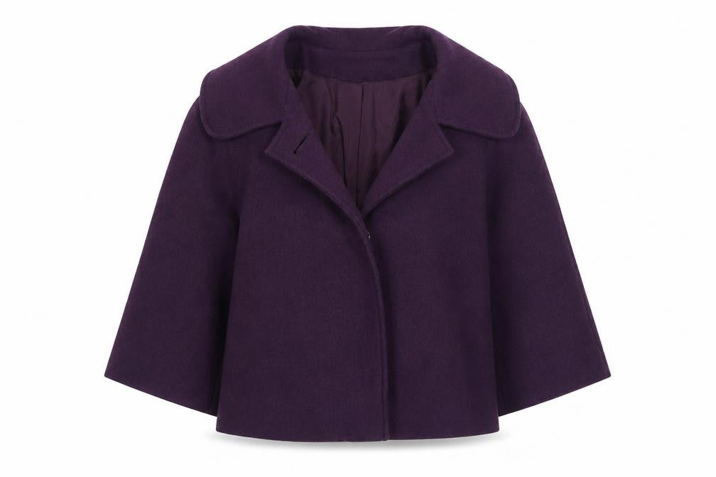 Dunnes Stores Womens Purple   Jacket  Size 8  Button