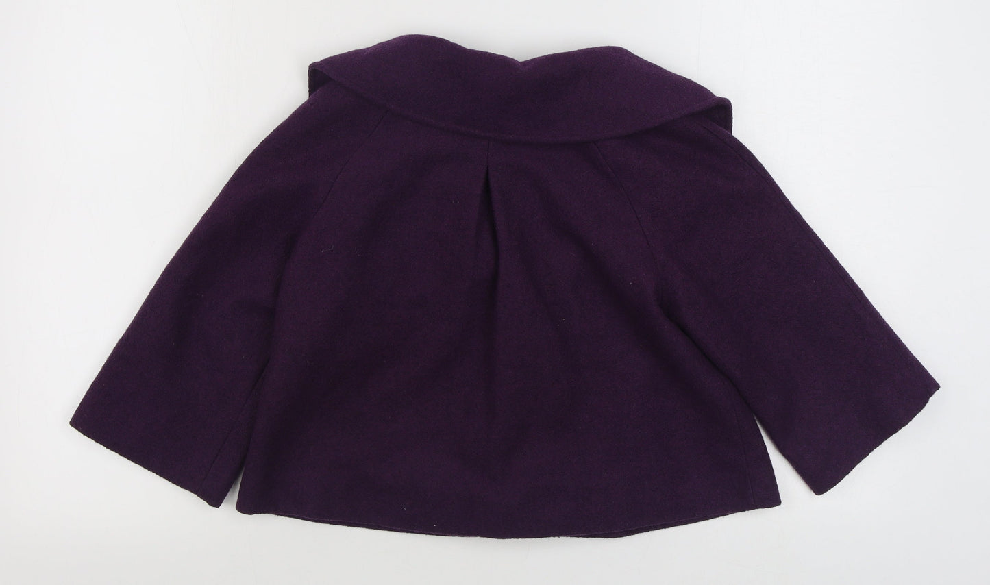 Dunnes Stores Womens Purple   Jacket  Size 8  Button