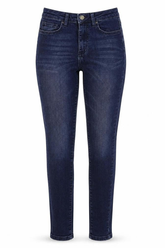 Savida Womens Blue  Cotton Skinny Jeans Size 8 L29 in Regular Zip