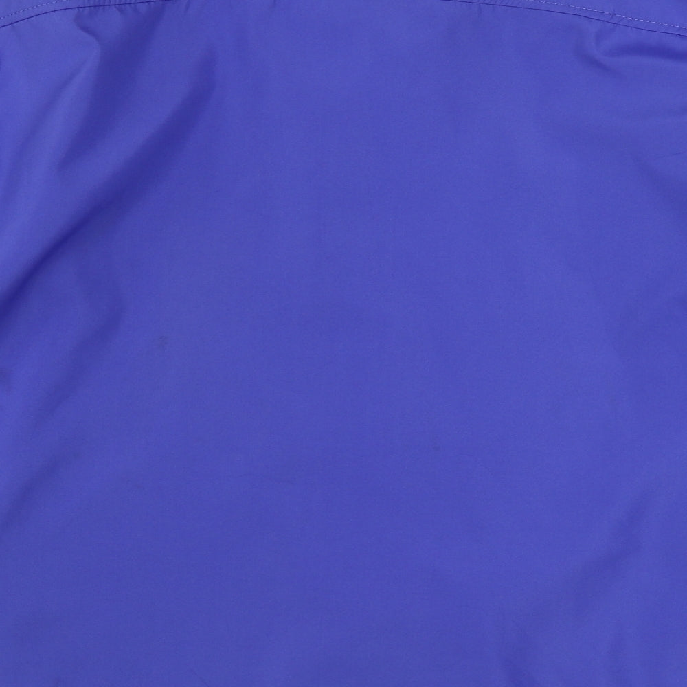 Bonmarché Womens Blue Rain Coat Coat Size L Zip