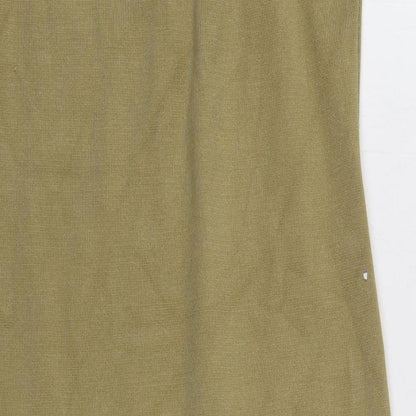 SHEIN Womens Beige  Viscose Bodycon  Size M  Square Neck Pullover