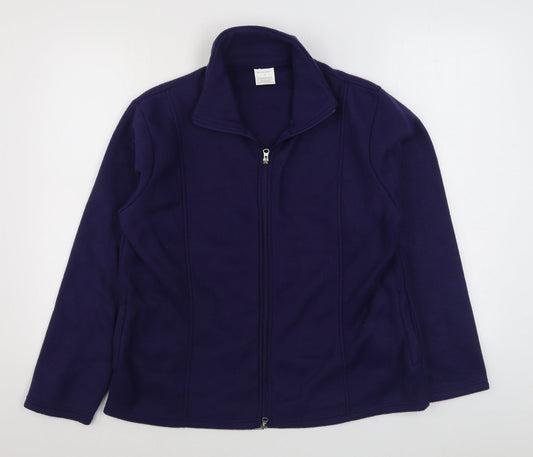 Anne De Lancay Womens Purple   Jacket  Size M  Zip