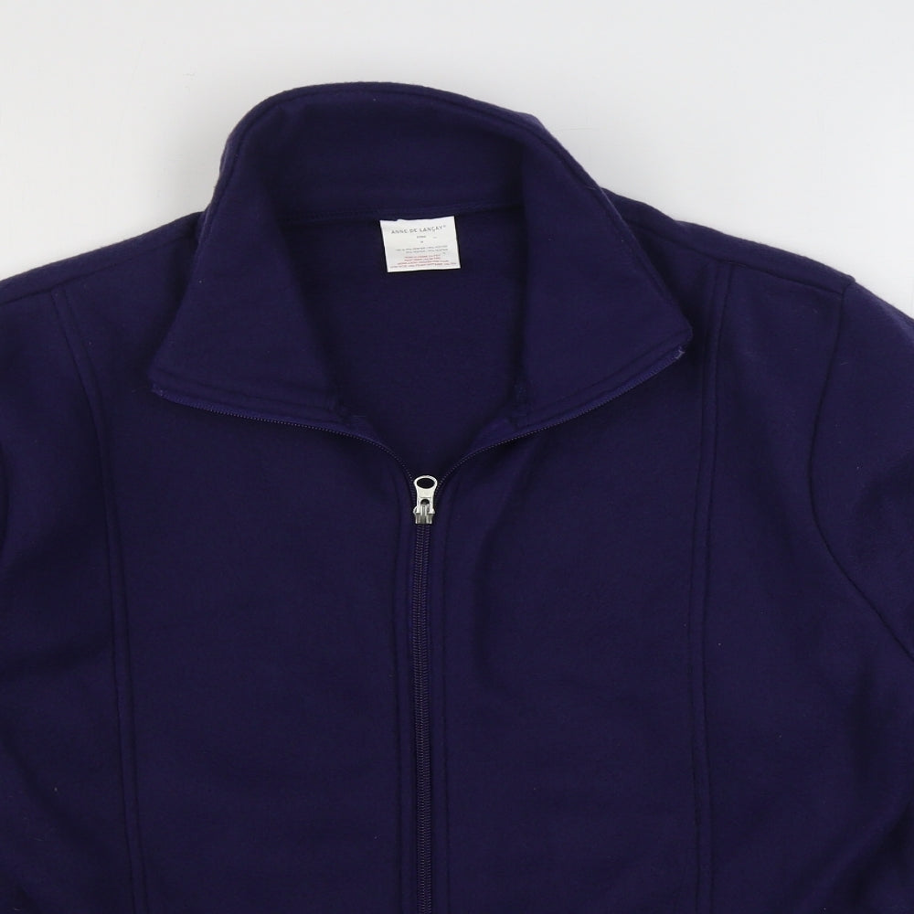 Anne De Lancay Womens Purple   Jacket  Size M  Zip