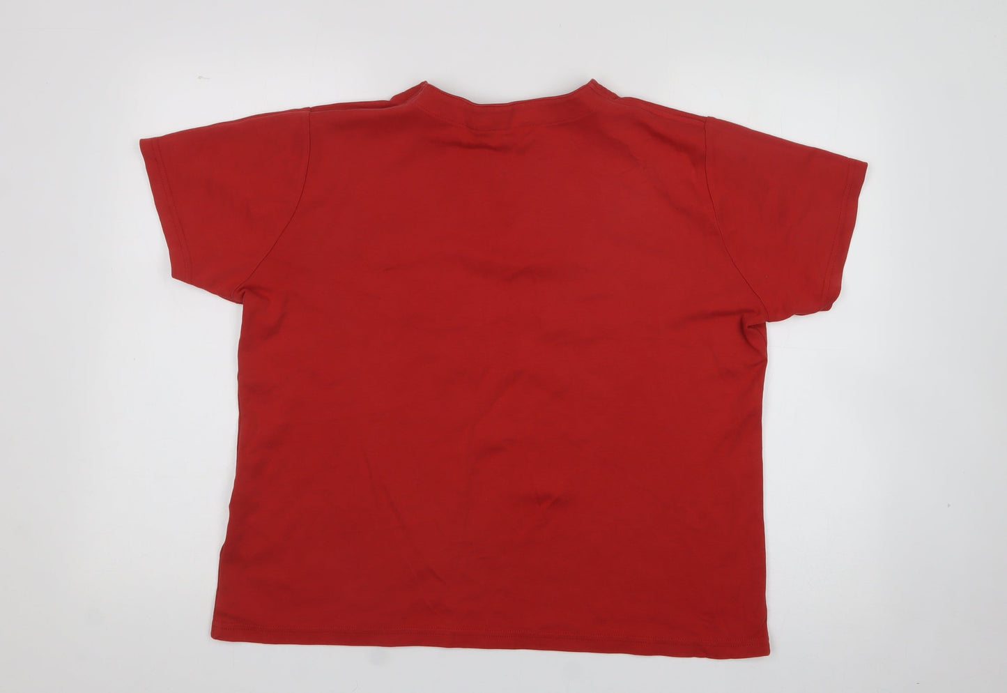 EWM Mens Purple  Cotton  T-Shirt Size XL V-Neck