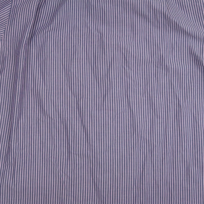 Marks & Spencer Mens Blue  Cotton  Button-Up Size 42 Collared