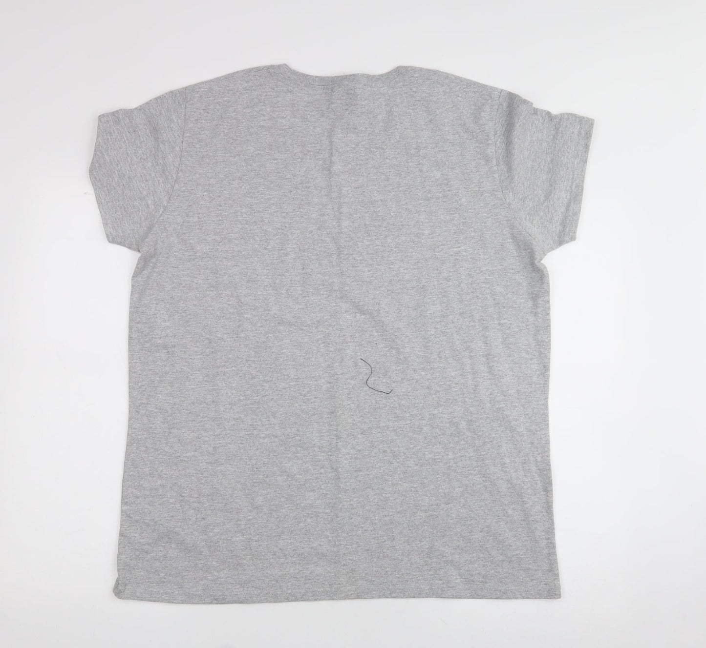 Gildan Womens Grey  Cotton Jersey T-Shirt Size XL Crew Neck - tractor