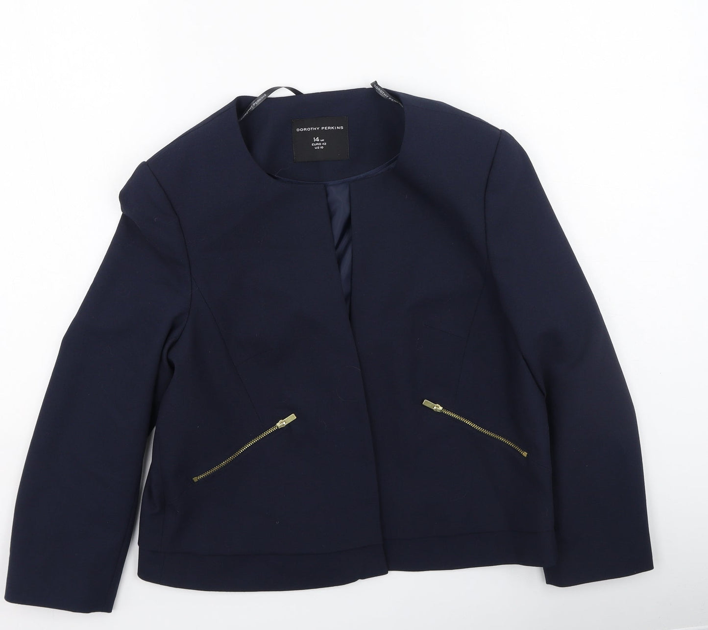 Dorothy Perkins Womens Blue   Jacket  Size 14