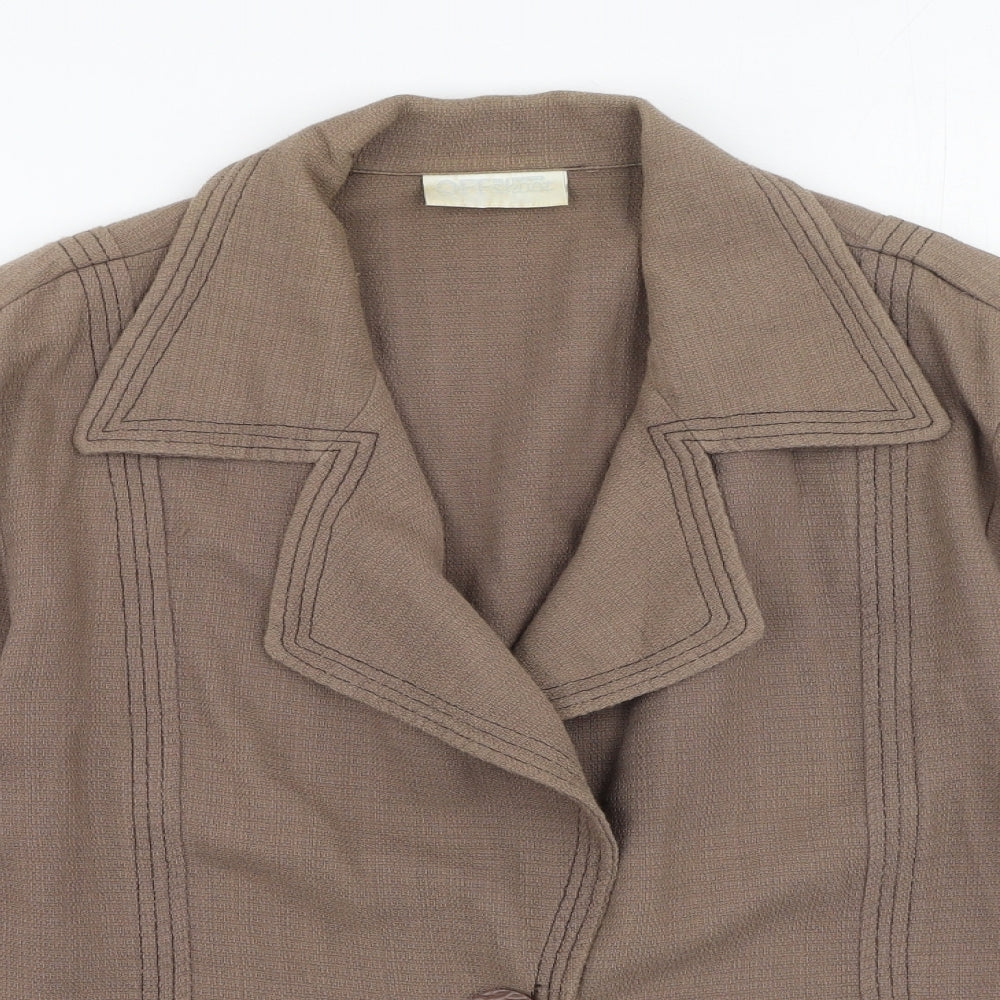 Off Shoot Womens Brown   Jacket  Size 14