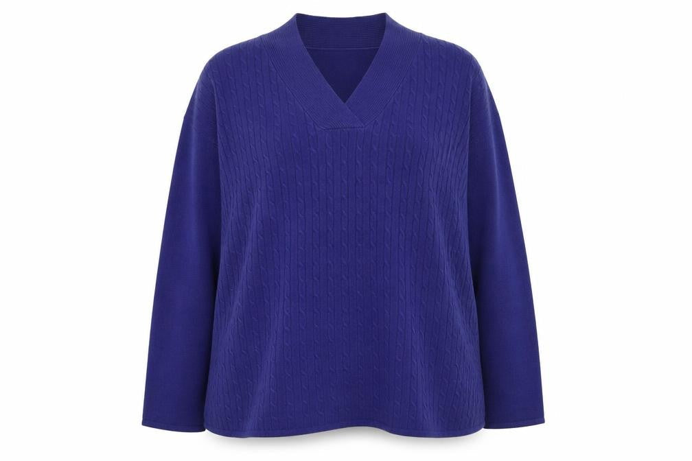 Bonmarché Womens Red Round Neck Acrylic Pullover Jumper Size XL