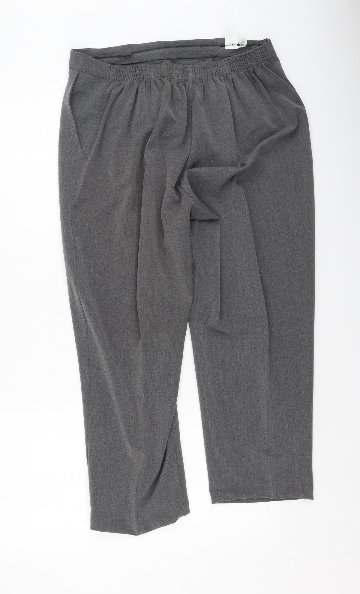 Preworn Womens Grey  Polyester Trousers  Size 20 L28 in Regular