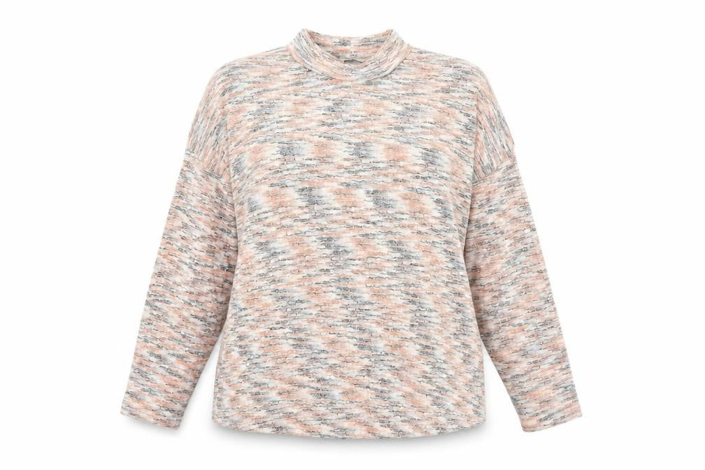 George Womens Orange Mock Neck  Polyester Pullover Jumper Size 18