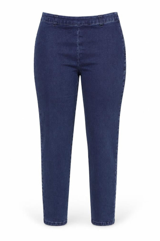 No2moro Womens Blue  Cotton Skinny Jeans Size 12 L29 in Regular Zip