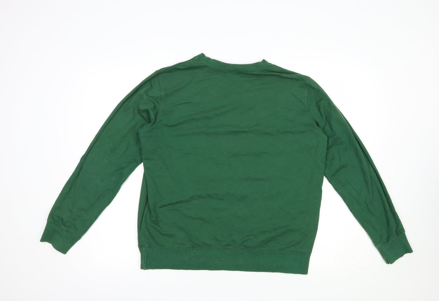 SheIn Womens Green  Cotton Pullover Sweatshirt Size M  Pullover - More Kindness
